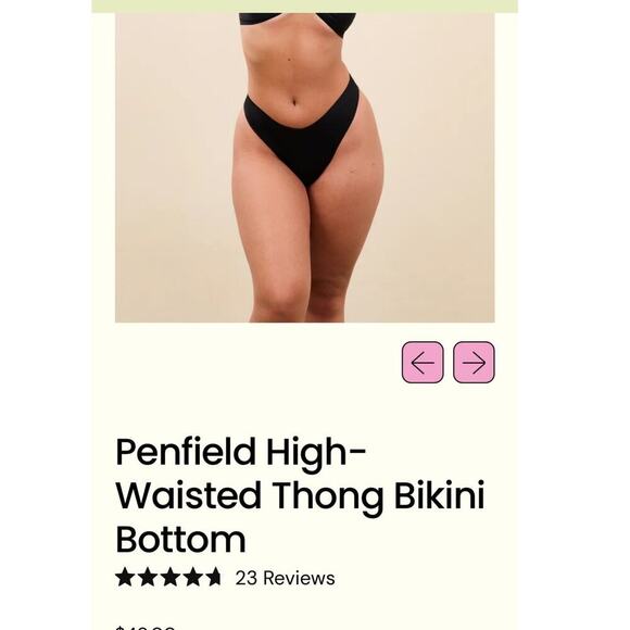 NWTS OneWith High Waisted Thong Bottom Swimsuit / Size-XL - Picture 9 of 12